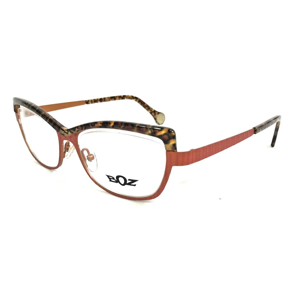 BOZ Eyeglasses Frames ZUMBA 8192 Black Brown Orange Cat Eye Full Rim 52-16.5-140